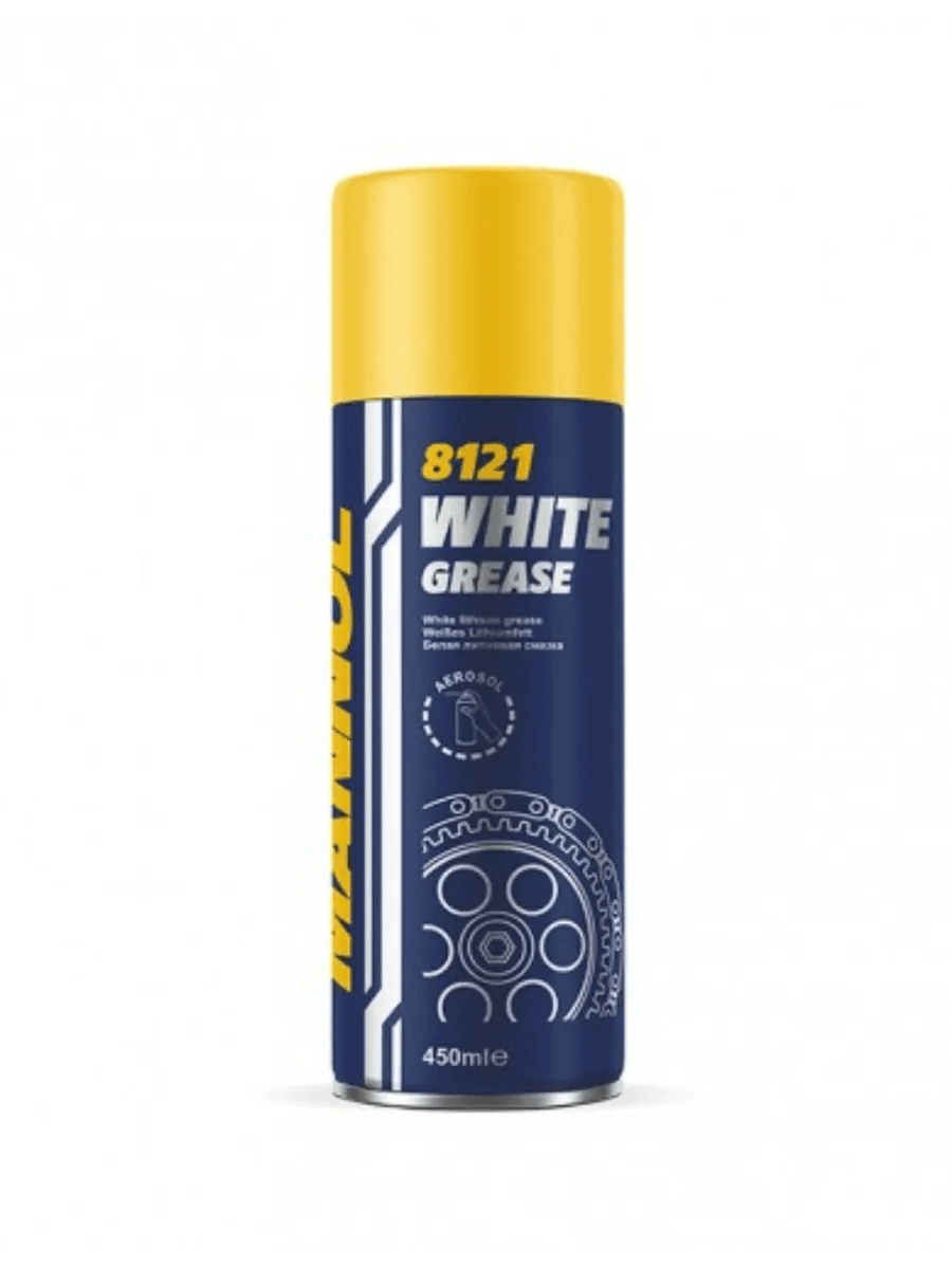 8121 MANNOL WHITE GREASE 450 мл. Белая литиевая смазка 2437, арт. 000925