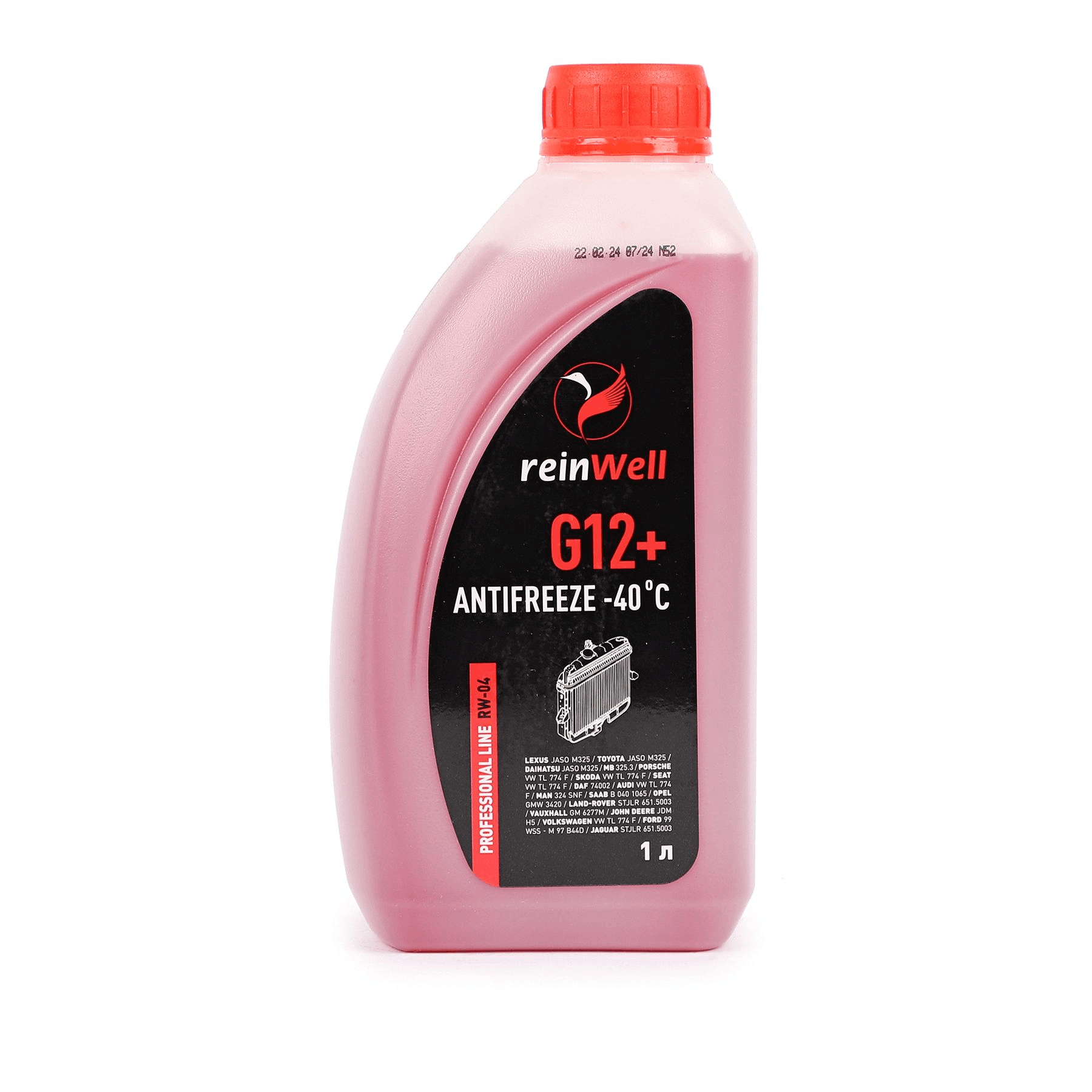 Антифриз G12+ (1л) REINWELL 5910, арт. 000985