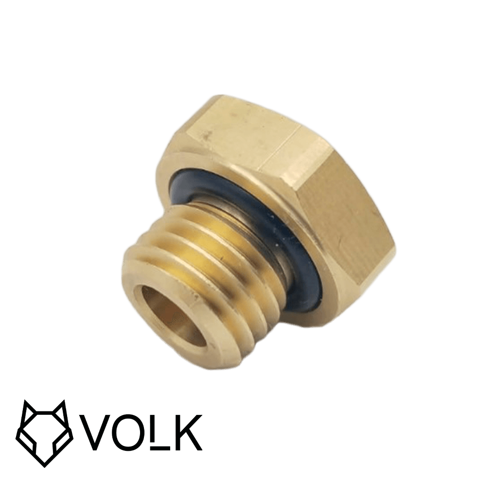 Пробка резьбовая М16×1.5 с уплотнителем Volk 770900801, арт. 000325
